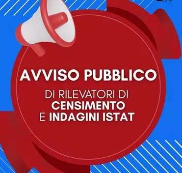 Avviso Pubblico per la Selezione di rilevatori Esterni per il Censimento Permanente della Popolazione 2026